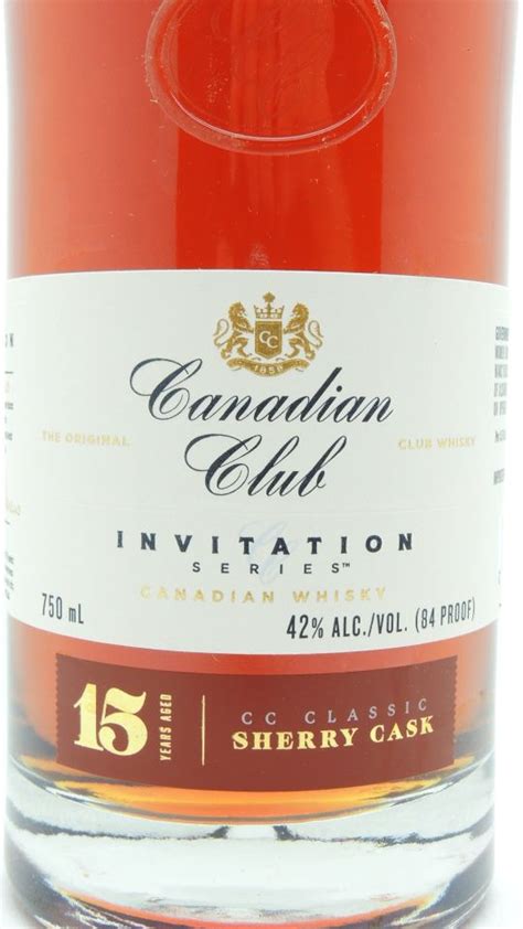 Canadian Club Year Old Sherry Cask