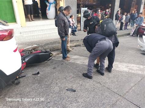 Choque Entre Taxi Y Motociclista Deja Un Lesionado En Xalapa