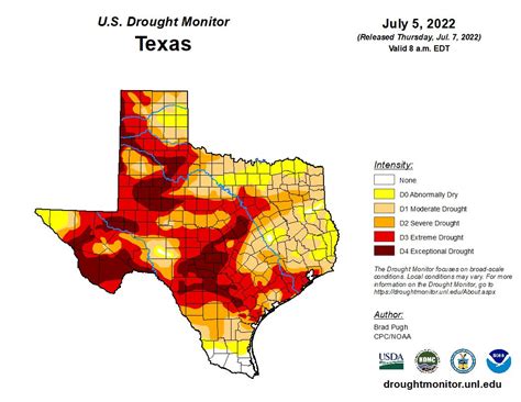 An Informational Map Of Texas