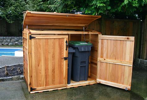 Trash Bin Storage Shed • Cabinet Ideas