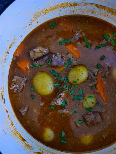 Oven Braised Irish Lamb Stew With Guinness Recipe U Keep Cooking