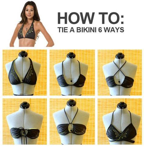 Six Ways To Tie A Bikini Bikini Tops Bikinis Triangle Swimsuit