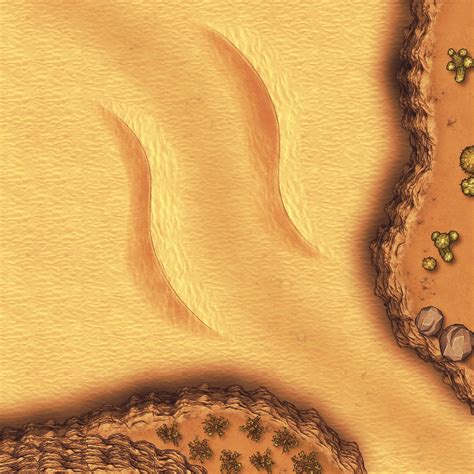 Desert Path Battlemap A Really Simplistic Design But Actually One Of