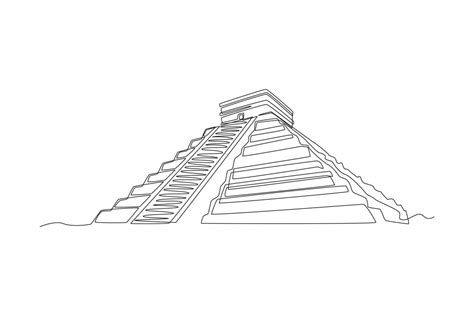 Mayan Pyramids Drawings