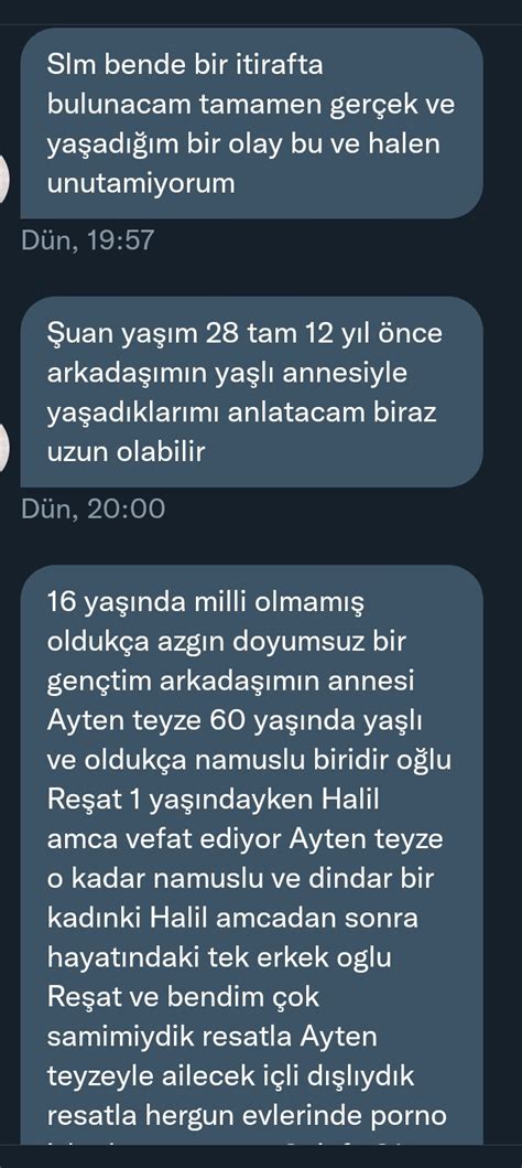 TŰRKİYEM İTİRAF ET on Twitter Arkadisinin annesiyle yadadigi sex macerasi Bolum