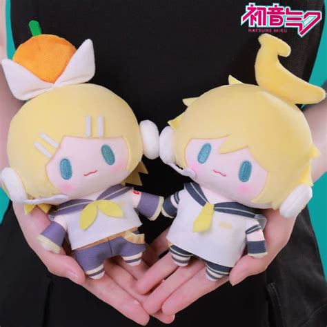 Original Hatsune Miku Plush Rin Len Plush Stuffed Toy Fufu Top Treasure