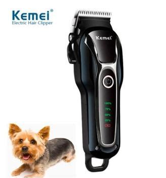 Maquininha Pet Tosa Aparador De Pelo C Es E Gatos Bivolt Kemei