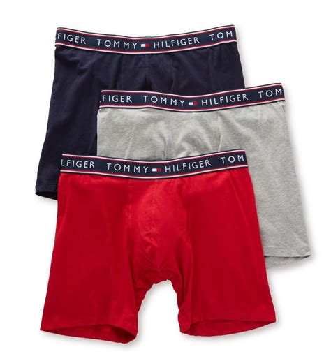 Men S Tommy Hilfiger 09T3349 Essentials Cotton Stretch Boxer Briefs 3