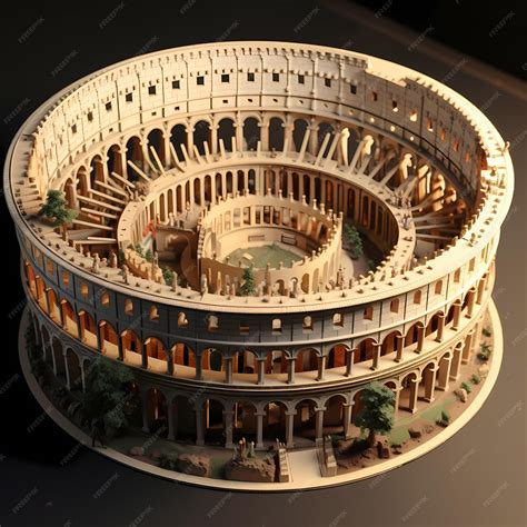 Premium AI Image | Reviving the Past The Colosseum as a Zoetrope of