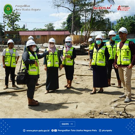 Proses Pemasangan Perdana Tiang Pancang Pembangunan Kantor Pengadilan