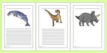 Realistic Dinosaurs Writing Frames Teacher Made