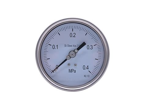 Yb Series Stainless Steel Pressure Gauge Liquid Fillable