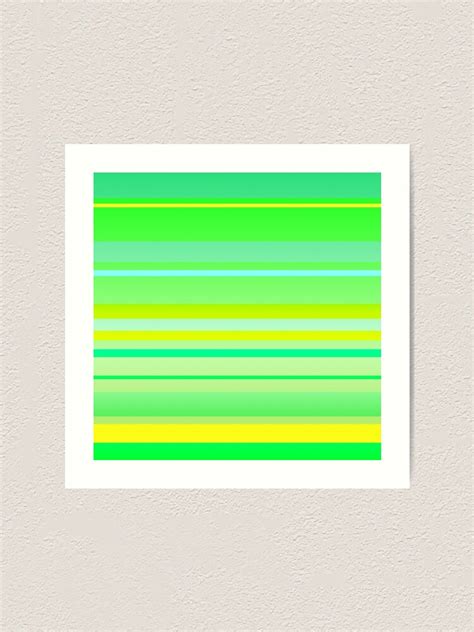 Green Yellow Color Palette Green Yellow Color Combination Art Print