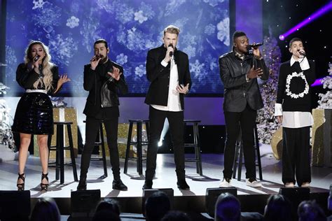 First Look Pentatonix Performs For Nbc Christmas Special Airs December 14