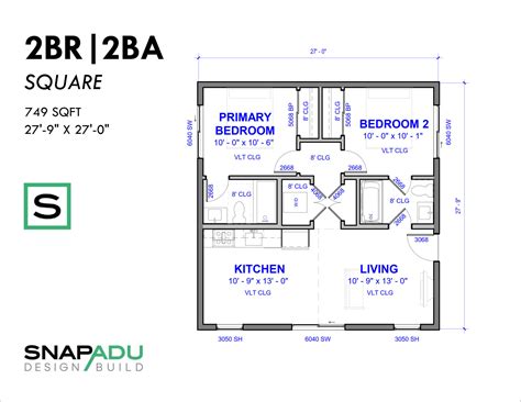 2 Bedroom ADU Floor Plans & Designs: Layouts & Exteriors