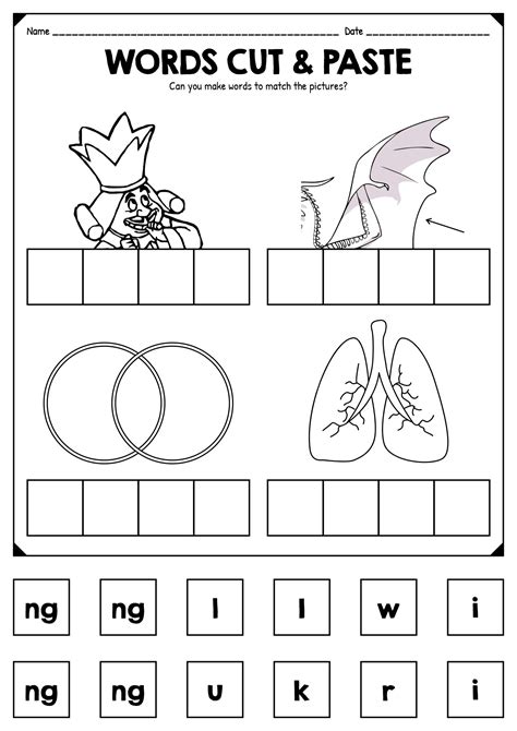 Ng And Nk Word Endings Worksheets