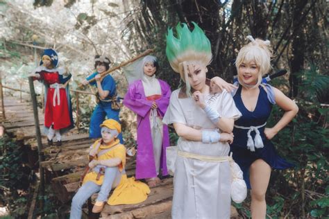 DR STONE COSPLAY with Senku, Kohaku, Gen, Ukyo, Chrome, and Ryusui ...