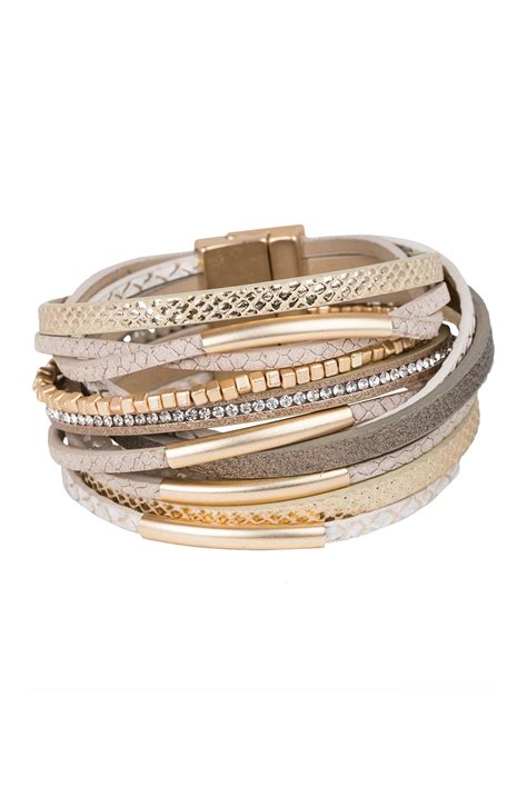 Saachi Multi Strand Wrap Bracelet Nordstromrack