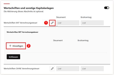 Wertschriften Und Sonstige Kapitalanlagen Etax Glarus