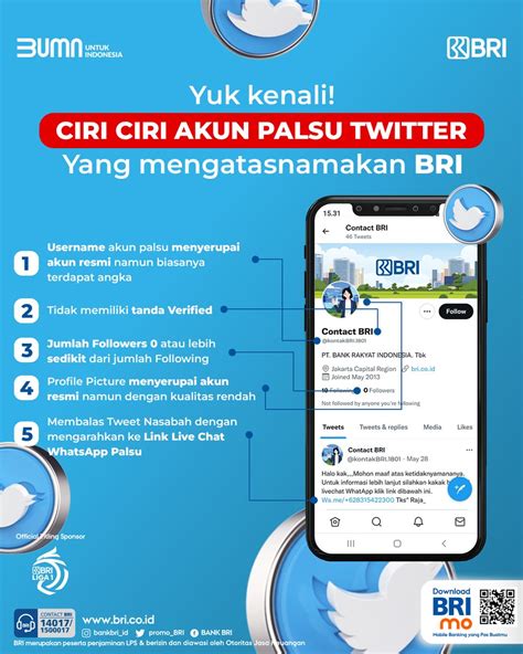 Contact Bri On Twitter Sobat Bri Yuk Kenali Ciri Ciri Akun Palsu