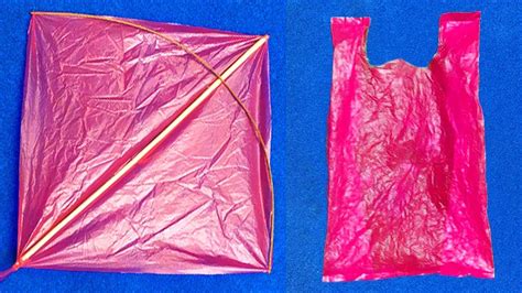 How To Make Plastic Bag Kite At Home Flying Kite Plastic Bag Kite