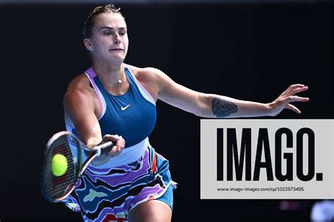 Tennis Australian Open Aryna Sabalenka Of Belarus In Action During Her