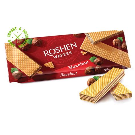 Wafelki Roshen Wafers Hazelnut Orzechowe 72g Ukraina Kraftgroup Pl