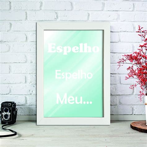 Espelho Decorativo Frase Espelho Espelho Meu Kiaga