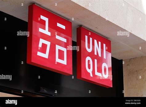 Bordeaux , Aquitaine / France - 09 18 2019 : Uniqlo store clothing shop ...