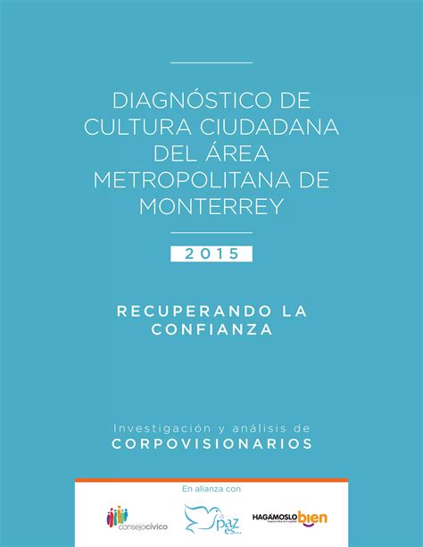 Encuesta De Cultura Ciudadana Monterrey 2015 Pdf