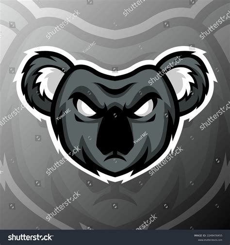 Vector Graphics Illustration Koala Esport Logo Stock Vector Royalty