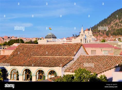 Sucre Cityscape With Roofs Constitutional Capital Of Bolivia Stock