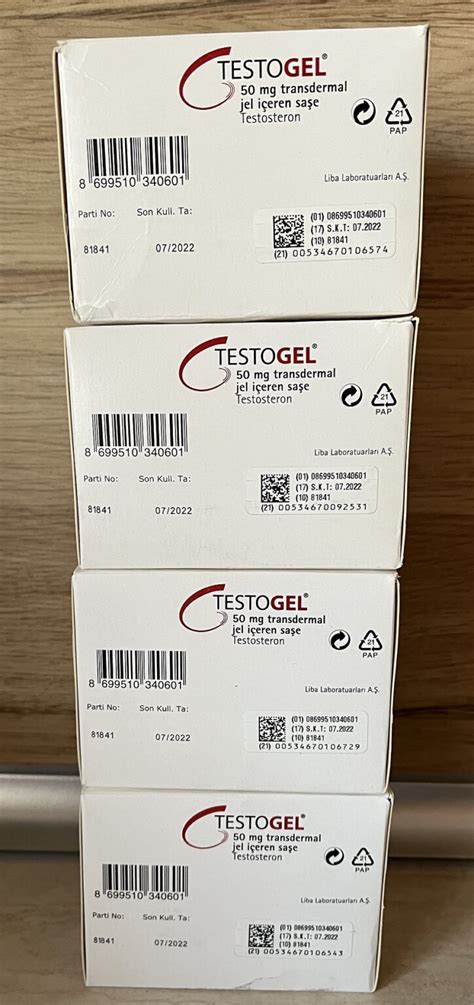 30x TESTOGEL Sachets Containing 50 Mg Testosterone Transdermal Gel