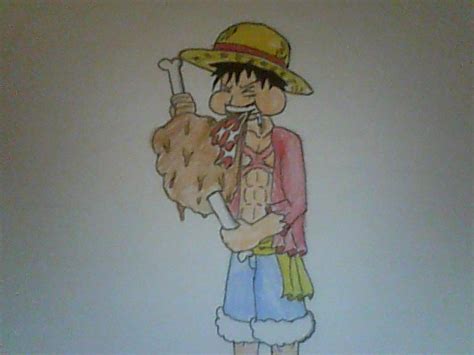 OP 2Y: Luffy Loves His Meat by XfangheartX on DeviantArt