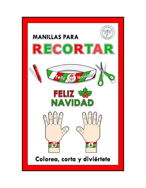 Manillas Para Recortar Feliz Navidad Profe Social