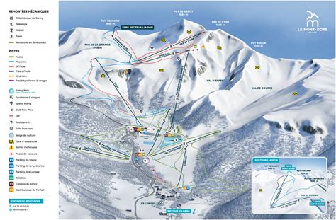 Le Mont Dore Pistenplan Pisten Bersicht Le Mont Dore Panoramakarte