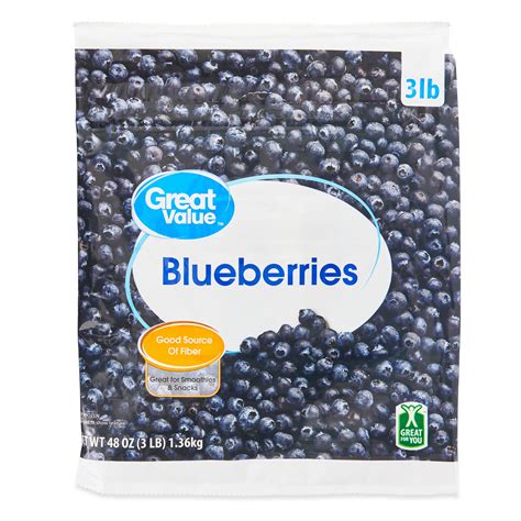 Great Value Blueberries Oz Frozen Walmart