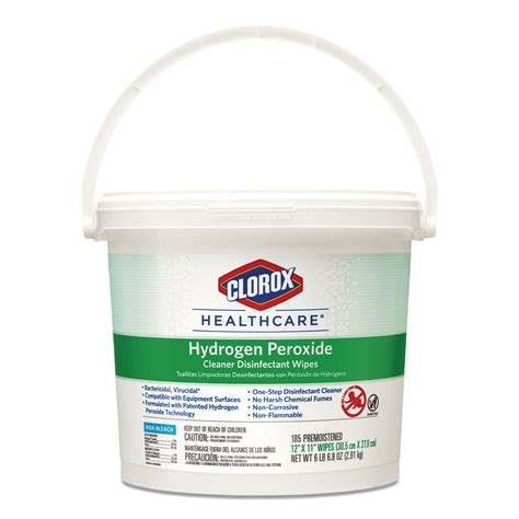 Clorox Healthcare® Hydrogen Peroxide Cleaner Disinfectant Wipe 185 Ct Bucket Americhem