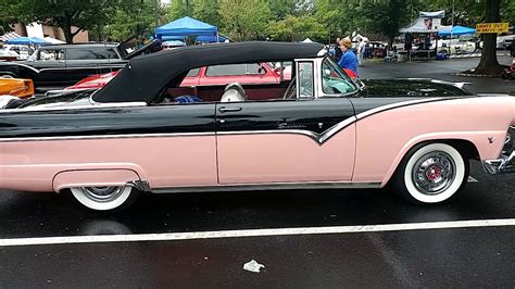 1955 Coral Pink Black Top Ford Fairlane Sunliner Convertible Extended