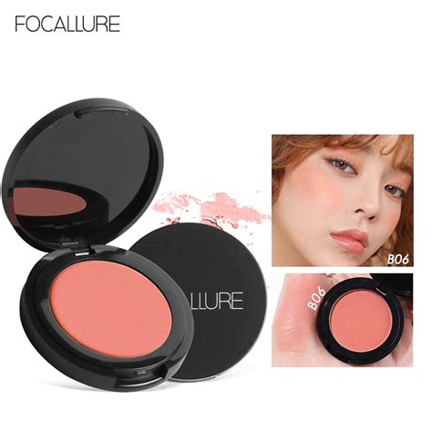 FOCALLURE Face Blush Powder Highlight Cheek Natural Cheek Tint Blusher