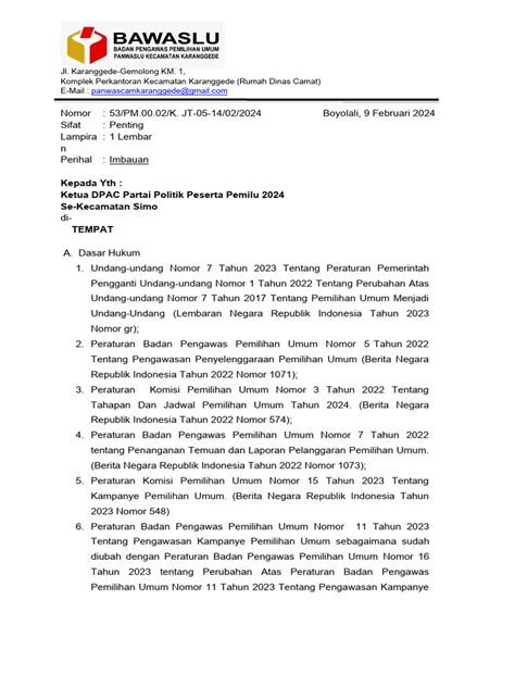 Himbauan Masa Tenang Pdf