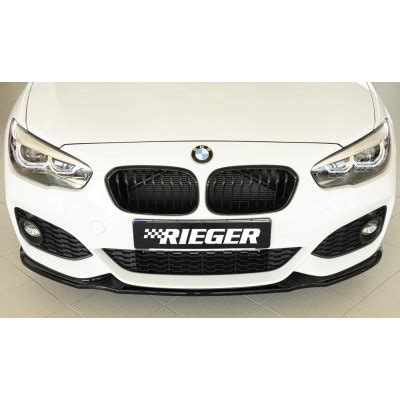 Lame De Pare Chocs Avant Noir Brillant Rieger Tuning Pour Bmw Serie