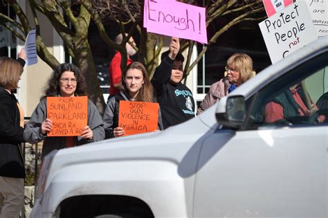 Protesters Rally In Sequim With March For Our Lives Event For Stricter