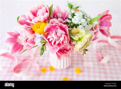 Happy Flowers In Spring Stock Photo Alamy