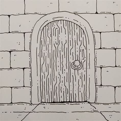 Classic dungeon door (no mortar) #dungeonsanddragons #zines # ...