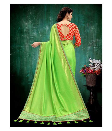 Onlinefayda Green Silk Saree Buy Onlinefayda Green Silk Saree Online At Low Price