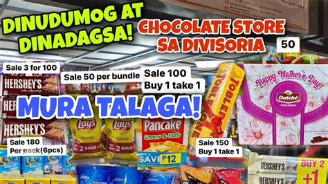 Totoo Nga MURA Dito Imported Chocolate Store Sa Divisoria Dinudumog At