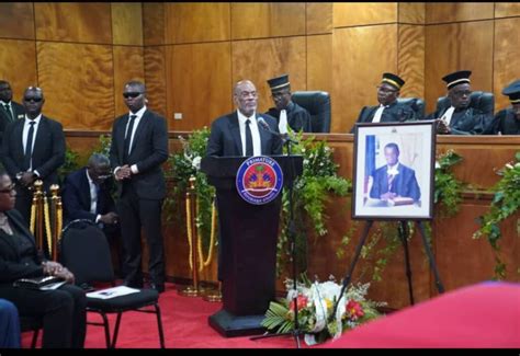 Ariel Henry Rend Hommage Au Pr Sident Boniface Alexandre