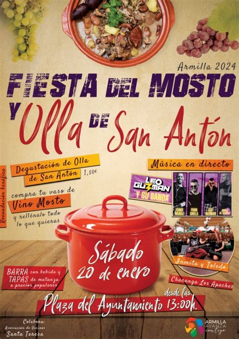 Armilla celebra este sábado la Fiesta del Mosto y la Olla de de San Antón