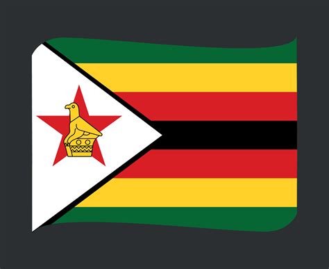 Zimbabwe Bandera Nacional Frica Emblema Icono De Cinta Ilustraci N